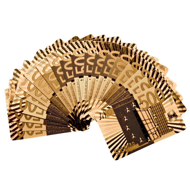 24К Позолоченные Карточные Игры покер набор 24k Gold Plated Playing Cards с сертификатом