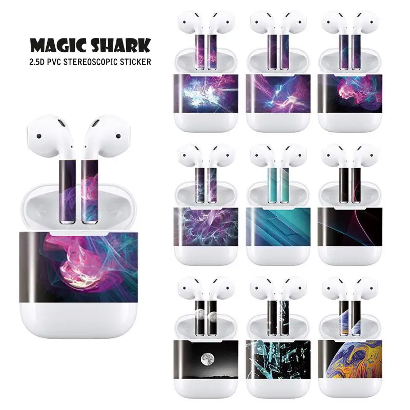 Красивая стерео наклейка 2.5d для кожи Apple Airpods наклейки на кожу высокого