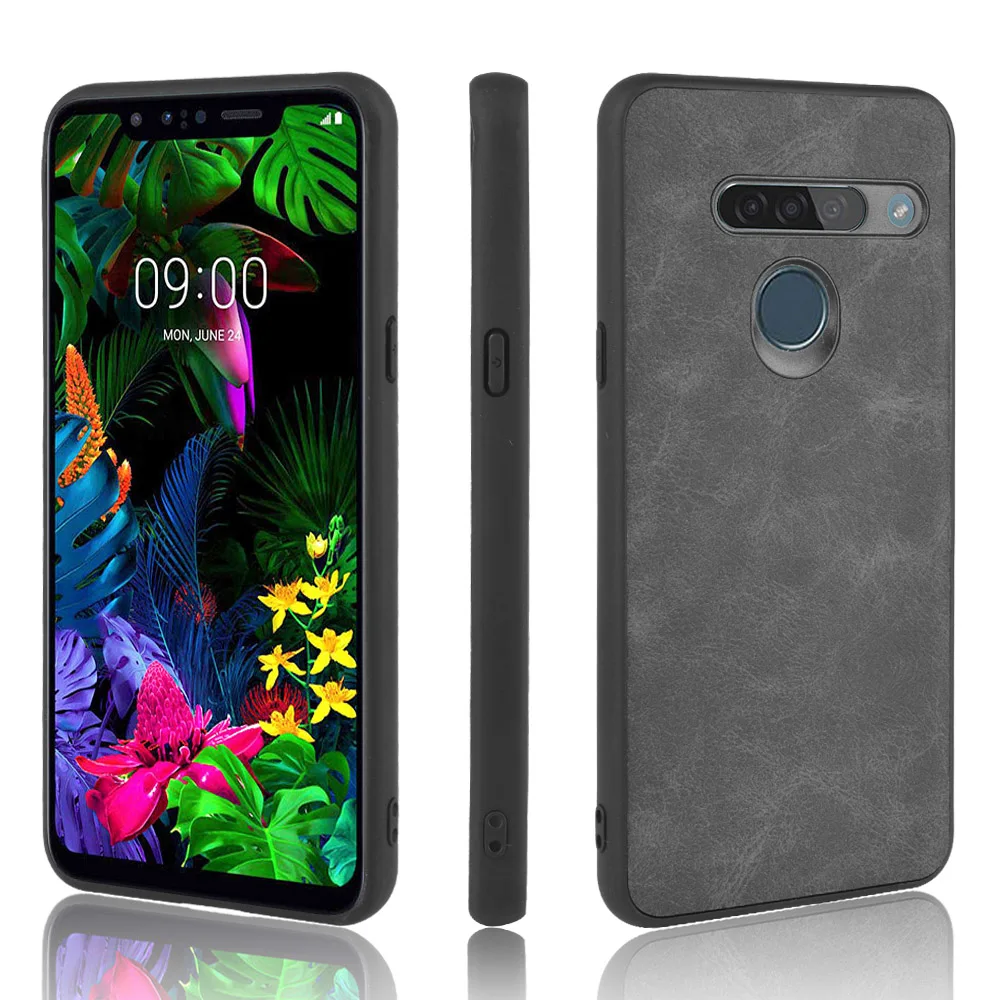 Винтажный кожаный чехол для телефона LG G8S ThinQ case funda coque capa |