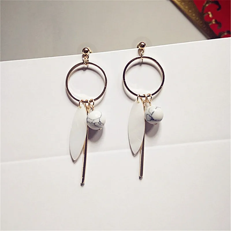 Серьги гвоздики с натуральными ракушками и камнями|ancient earrings|geometric earringsearrings stone |