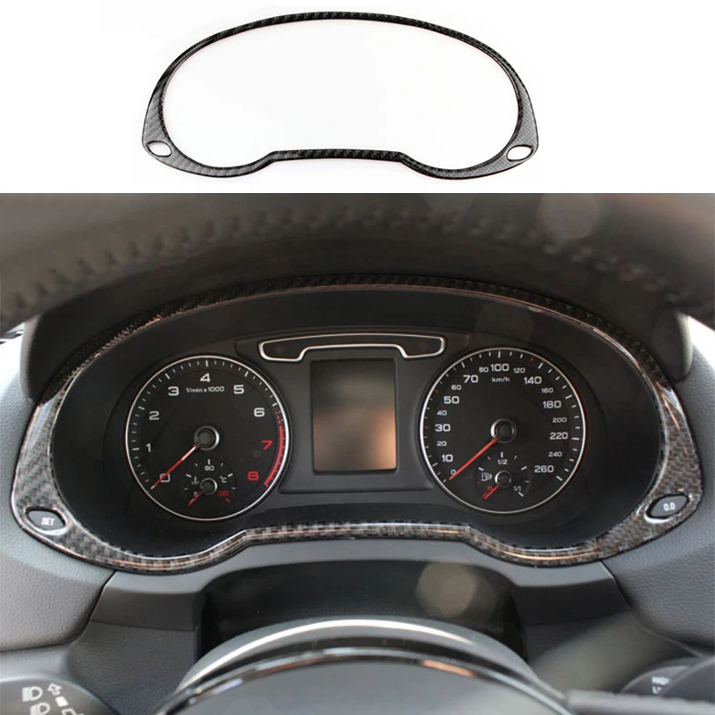 

100% углеродного волокна спереди инструмент рамка-декоратор Накладка для Audi Q3 15-17