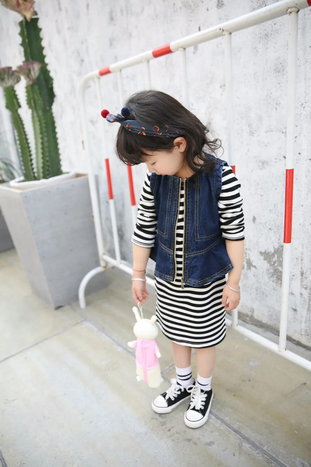 Новинка 2017 Весна и осень платье для малышки детская одежда набор девочек