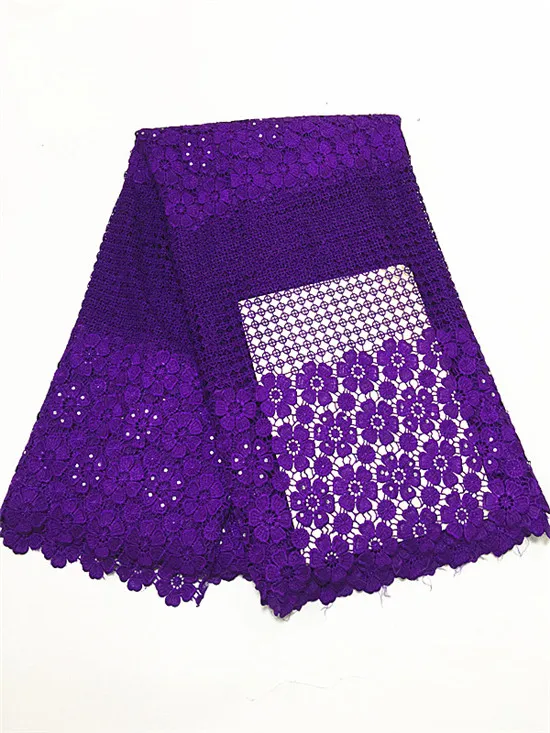 Royal blue Color African Lace Fabric With Flowers Hot Sell New Arrival Cord Guipure Fabrics High Quality!16l | Дом и сад