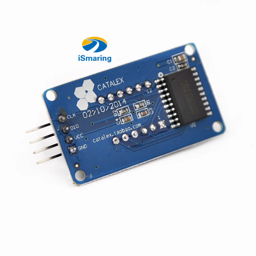 Официальный модуль iSmaring TM1637 светодиодный ным дисплеем для arduino 7 сегментов 4 бита 3