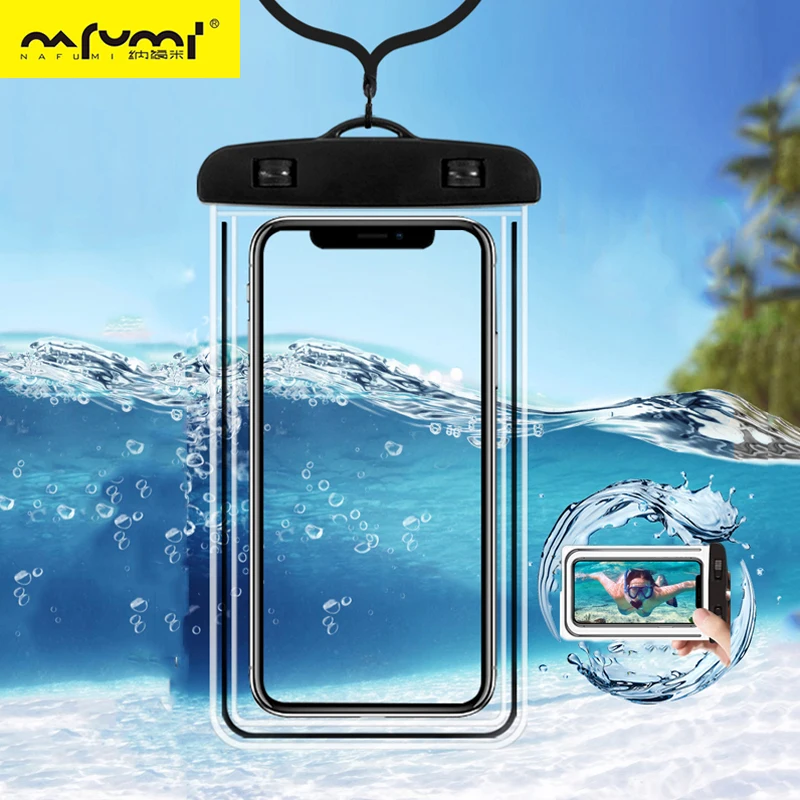 Waterproof Mobile Phone Case For iPhone X Xs Max Xr 8 7 Samsung S9 Clear PVC Sealed Underwater Cell Smart Dry Pouch Cover | Мобильные