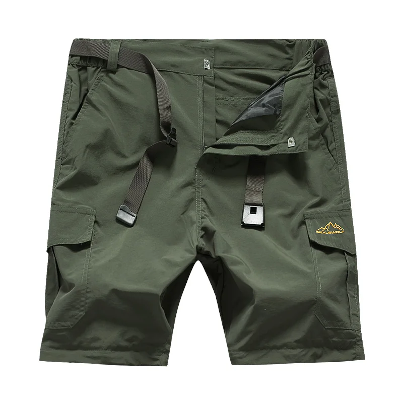 Y2K Outdoor Men Tactical Lightweight Zip Off Quick Drying Stretch Convertible Cargo Pants Shorts Bottom For Hiking Camping 8802