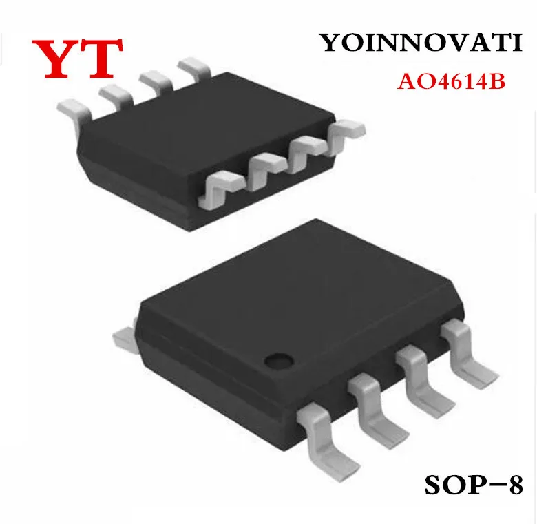 10 шт./лот AO4614 AO4614B 4614B чип источника питания для ЖК-дисплея плата высокого давления MOSFET N/P-CH 40V 6A/5A 10 шт./лот AO4614 AO4614B 4614B чип источника питания для ЖК-дисплея плата высокого давления MOSFET N/P-CH 40V 6A/5A