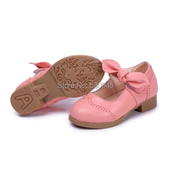 Brand !Children's Leather shoes Bow Clogs for Girls USsize8.5-11 Candy color Single Shoes Sandals EU 25-28 Wholesale 60626-3 |