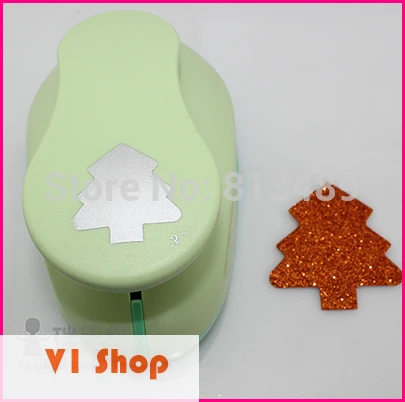 

Super Large 3'' Christmas Tree DIY Craft Punch EVA Creative Embosser device Punch Card making Stationery Kid Scrapbooking S2886s