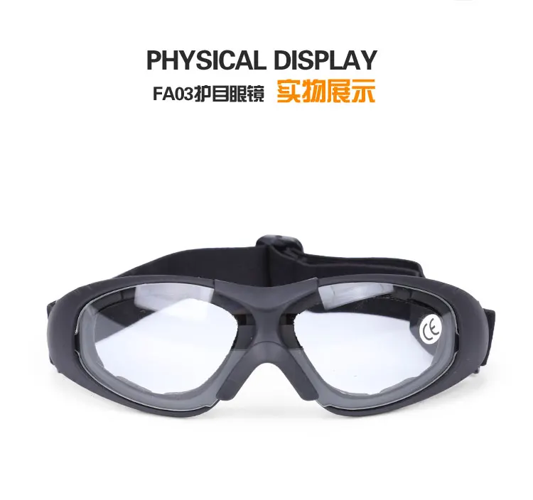 Transparent Lenses FA03 мужские тактические очки, страйкбол, милитари, охота, аксессуары, поляризационные мужские велосипедные гоночные солнцезащитные очки, очки для вождения, рыбалки - Цвет: Transparent Lenses