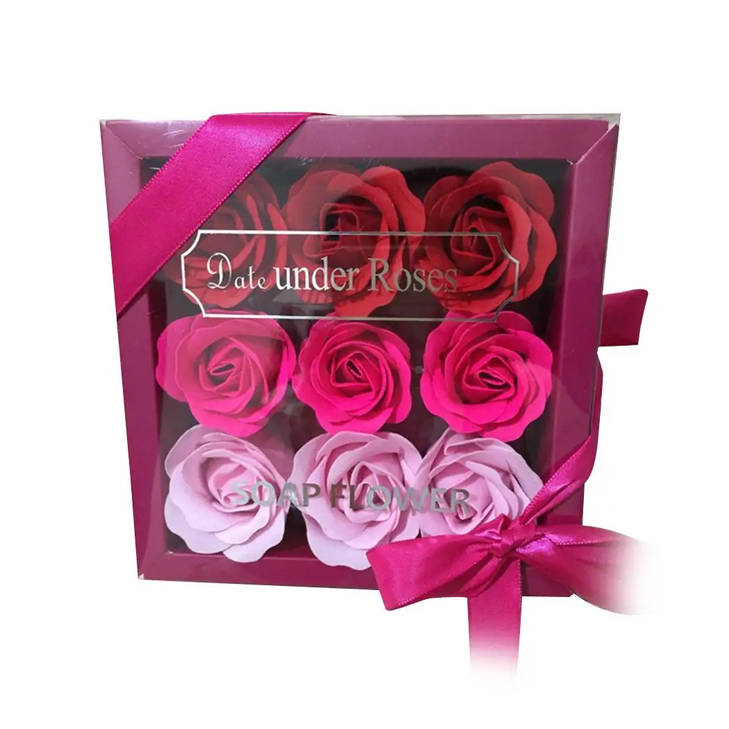 Новинка 9 шт. ароматическое мыло в форме лепестка сердца для ванны тела дня