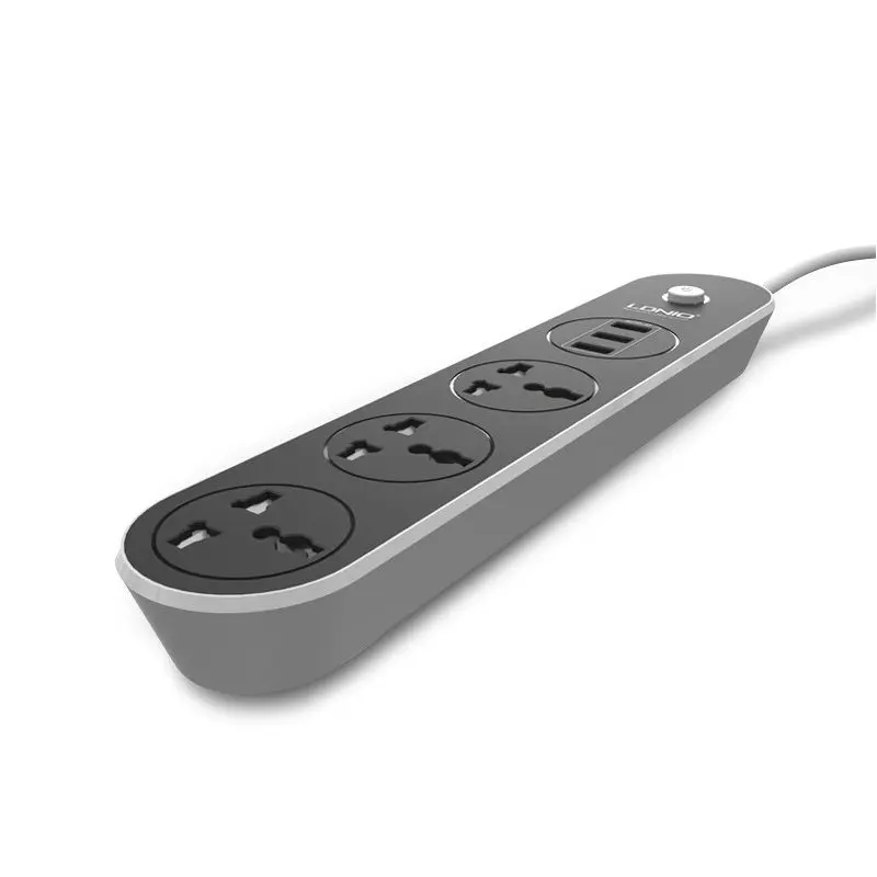 Ldnio Smart USB адаптер быстрое зарядное устройство 3.1A 2.4A 2.1A 1A интеллектуальная зарядка 3 Универсальная Розетка EU UK US AU вилка power Strip
