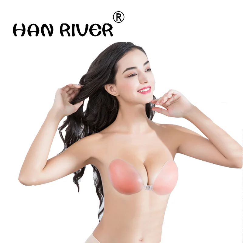 1 pair bride silicone latex paste breathable invisible chest tipstick anti-walking nipple hidden bra Size A B C |