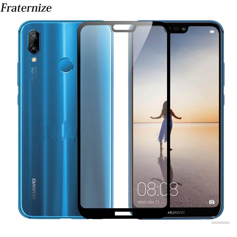 Полное покрытие экрана защитное закаленное стекло для Huawei P20 Lite Pro Nova 3E Y3 Y5 2017 P Smart