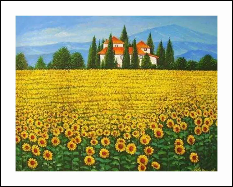 House and Flowers Diamond Embroidery 5D Painting Cross Stitch Mosaic Pattern Square Rhinestone needlework gift Home Decor K596 | Дом и сад