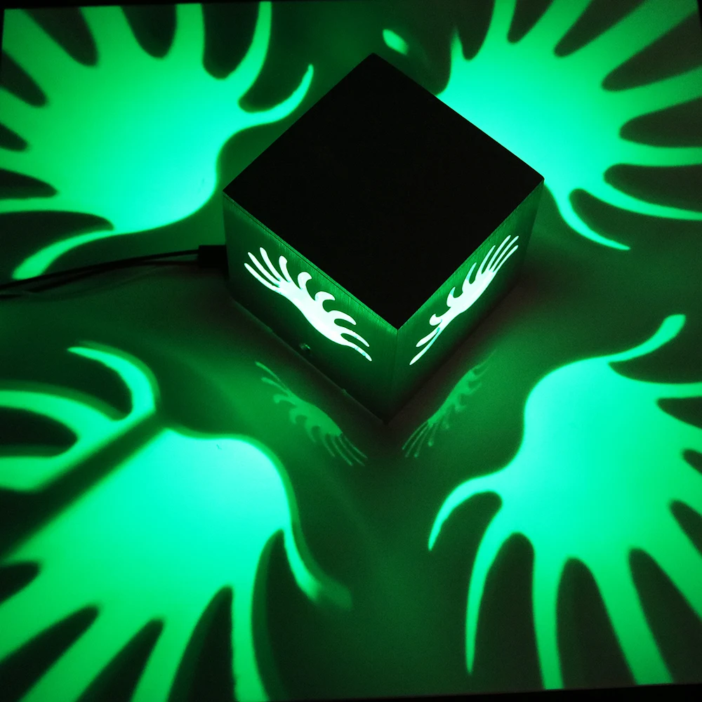 Светодиодные настенные лампы RGB алюминиевое бра с дистанционным управлением