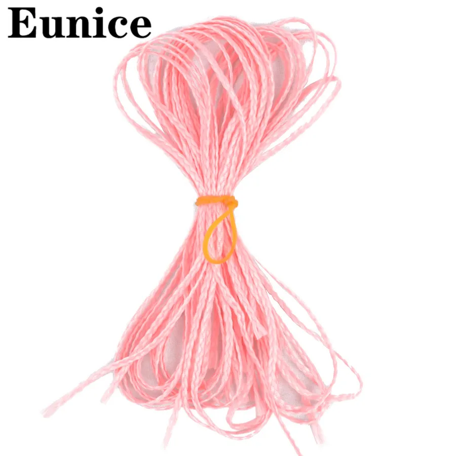 Синтетические тонкие косички Zizi Eunice черные для наращивания 613 коричневых волос| |