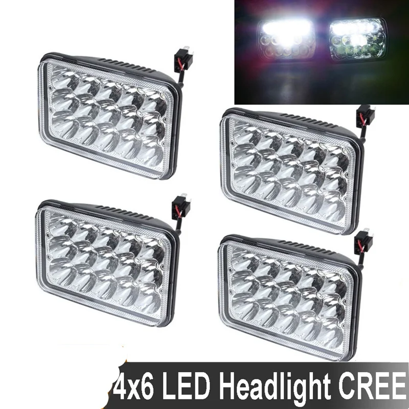 4 шт "x 6" Море светодиодный луч фары 6000K Водонепроницаемый для FREIGHTLINER FLD 120 112 70