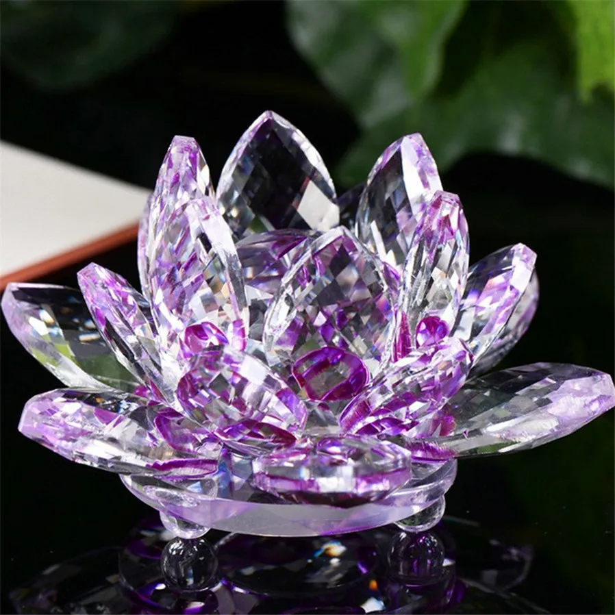 Стеклянная фигурка Lotus D3 из хрустального стекла пресс-орнамент коллекция фэн-шуй