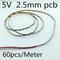 0805chip led strip light 5v 2 5mm 60pcsmeter no waterproof 5v usb 0805 led waterproof flexible narrow strip diode tape for outd
