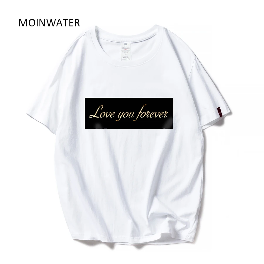 

Футболка MOINWATER Женская хлопковая, повседневный топ в стиле High Street, белая рубашка, летний топ, MT1917