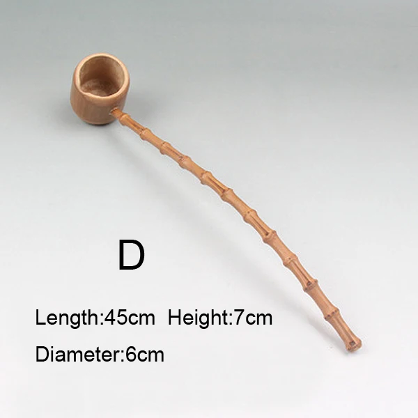 Ложка с длинной ручкой Бамбуковая водная наживка карбонизированная бамбуковая