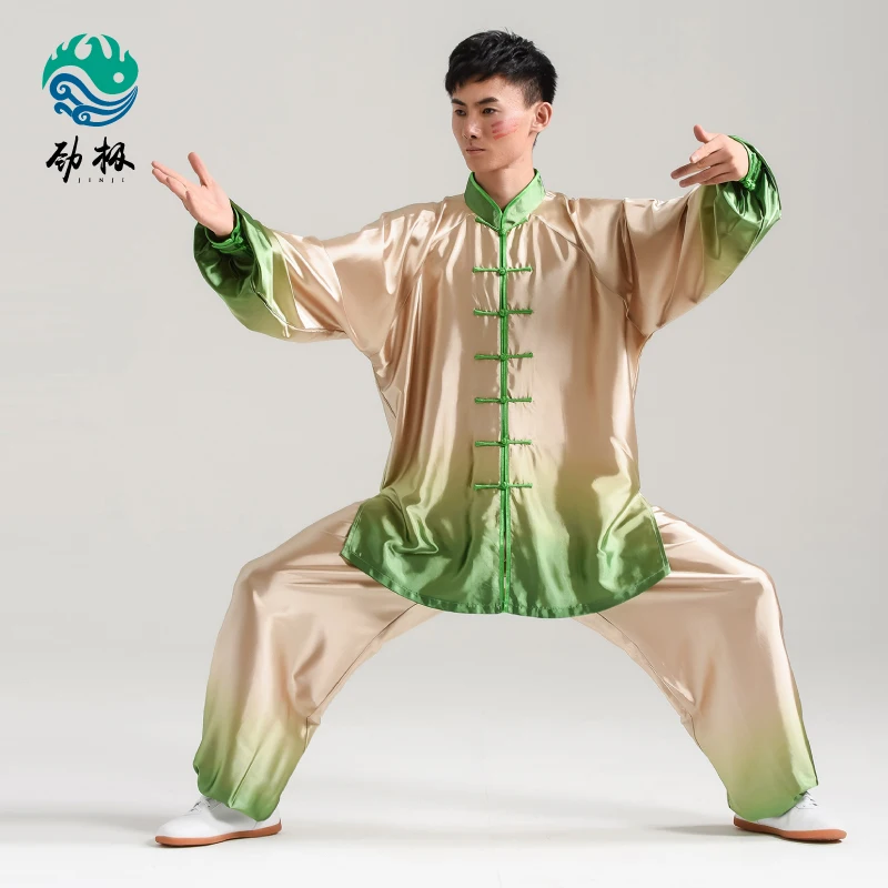 Униформа для выступлений Tai Chi мужская и женская одежда ручной работы Wushu кунг фу