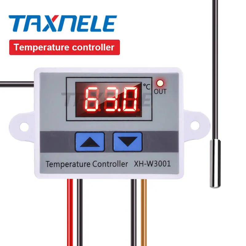 XH W3001 50 ~ 110C интеллектуальный цифровой регулятор температуры AC 220V 12V 24V 10A с ЖК