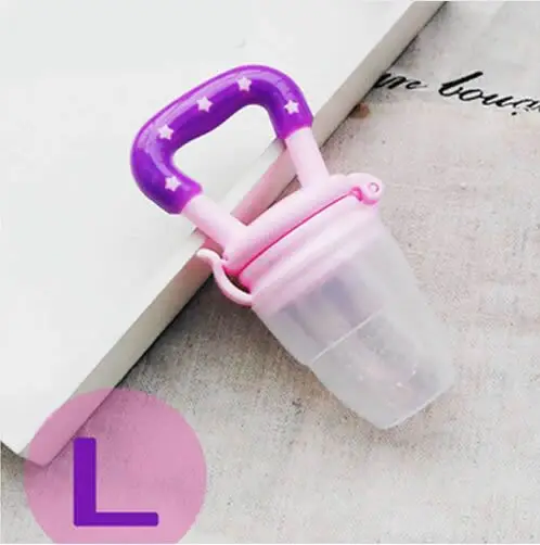 Pacifier Pink L Пищевая добавка для новорожденных, питатель для укуса, сока для младенцев, Nimbler, соска для фруктов, портативная бутылочка для кормления детей, фрукты, овощи, музыка Pac - Цвет: Pacifier Pink L