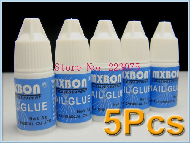 

Hot High Quality 3g Pro NAIL GLUE French Art Acrylic False Tip 5pcs/lot