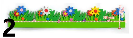 Style 2 as photo 3D EVA смешанный шаблон пены наклейки на стену DIY мультфильм животных головоломки Декор ремесла для детей Дети Обучение Образование игрушки подарки - Цвет: Style 2 as photo