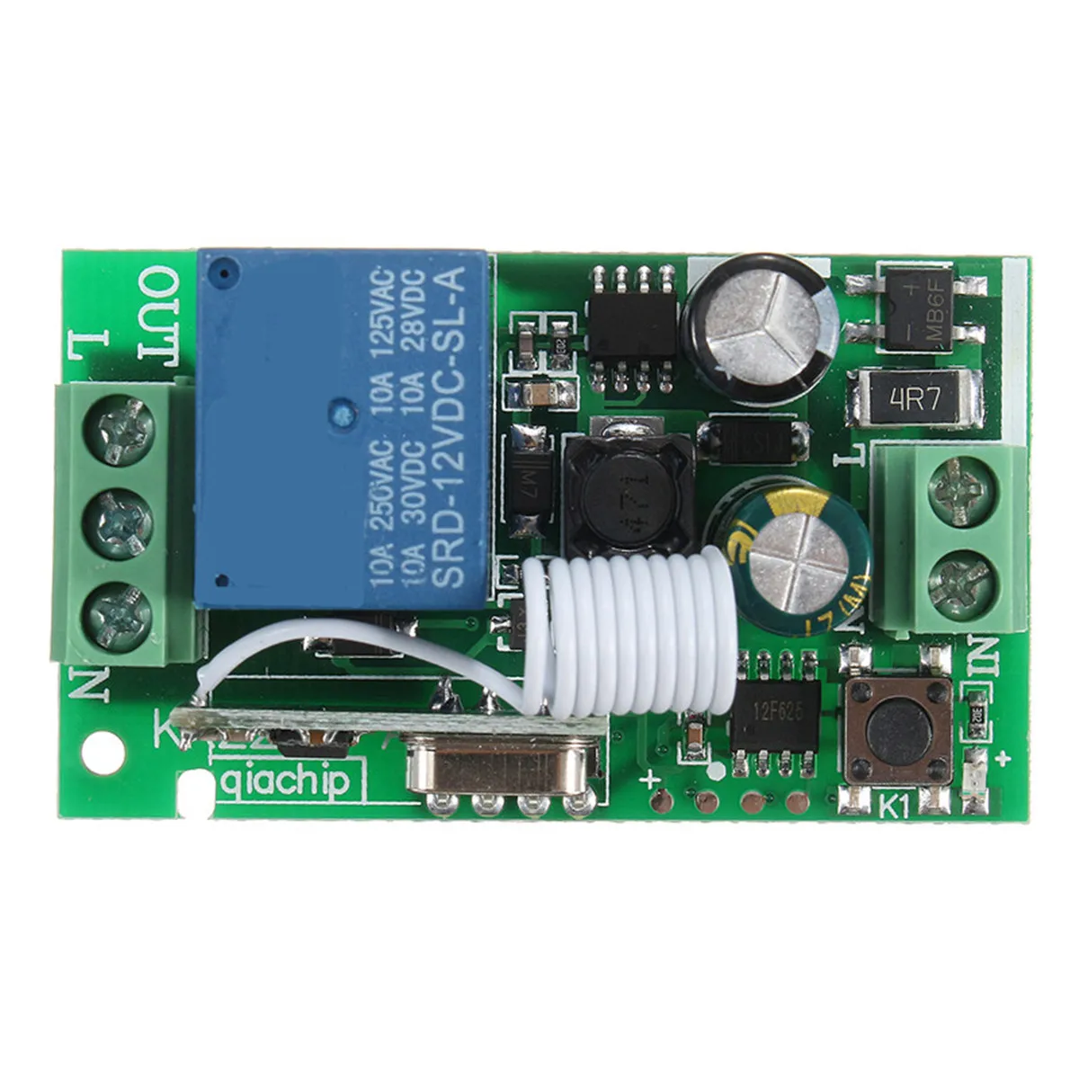 

AC 220V 315/433MHZ Single 1CH Channel Wireless Relay RF Remote Control Relay Switches Heterodyne Receiver