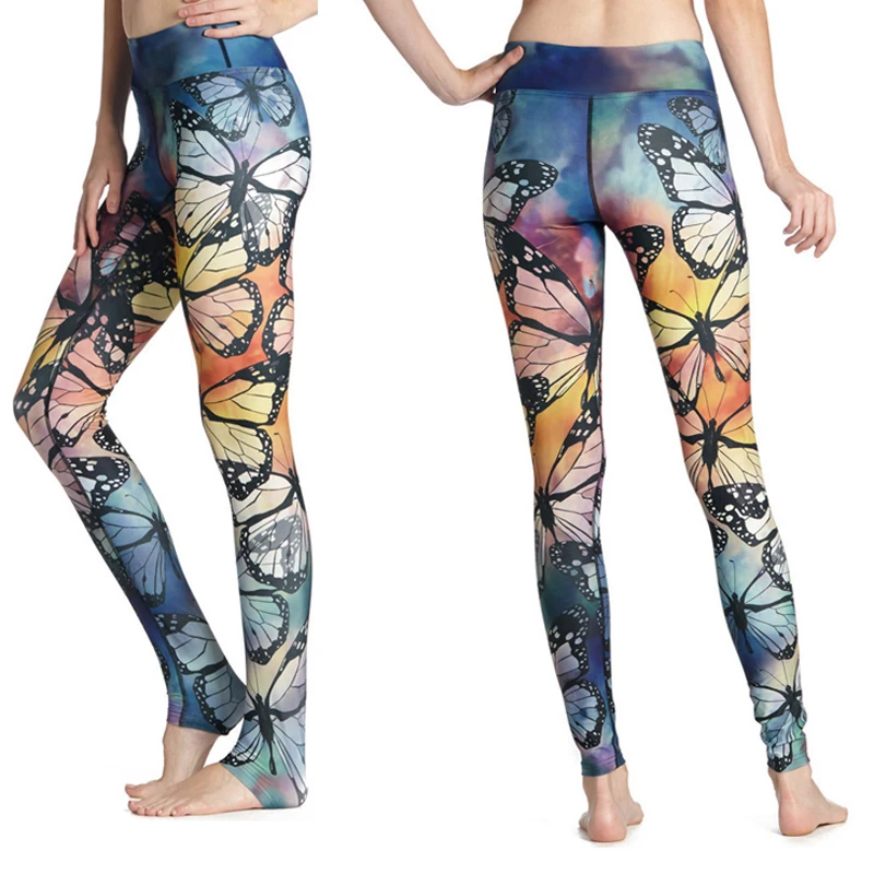 12 дизайнерских качественных женских эластичных леггинсов для йоги с 3D принтом