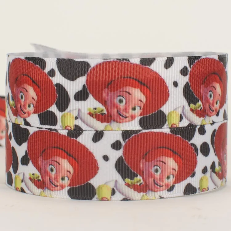 Новое поступление 50 ярдов милая игрушка история мальчик печатных grosgrain ленты