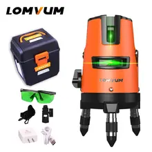 LOMVUM 5 линий 6 точек открытый лазерный уровень самонивелирующийся