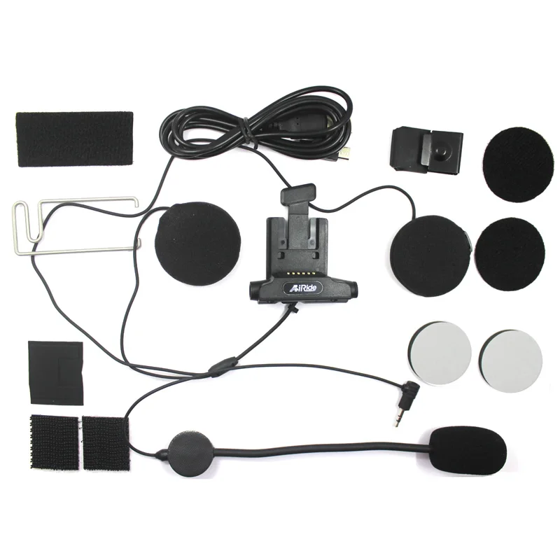 Airide G1 Bluetooth мотоциклетный шлем Интерком FM гарнитура+ мягкий микрофон для полнолицевого шлема V3 обновленная версия