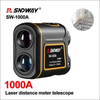 sndway golf digital laser rangefinder distance meter hunting telescope trena mini laser range finder measure 1000m sw 1000a