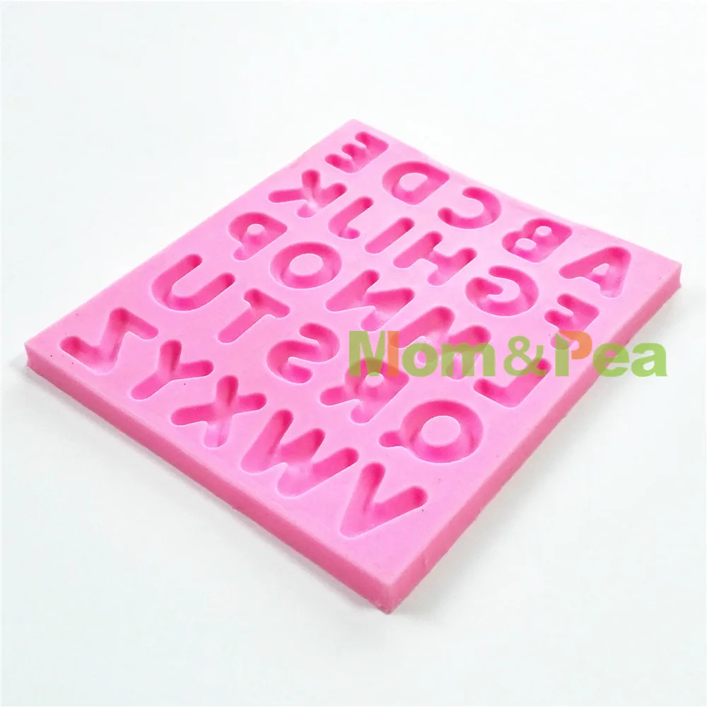 Mom&ampPea 0758 Free Shipping Capital Letters Shaped Silicone Mold Cake Decoration Fondant 3D Food Grade | Дом и сад