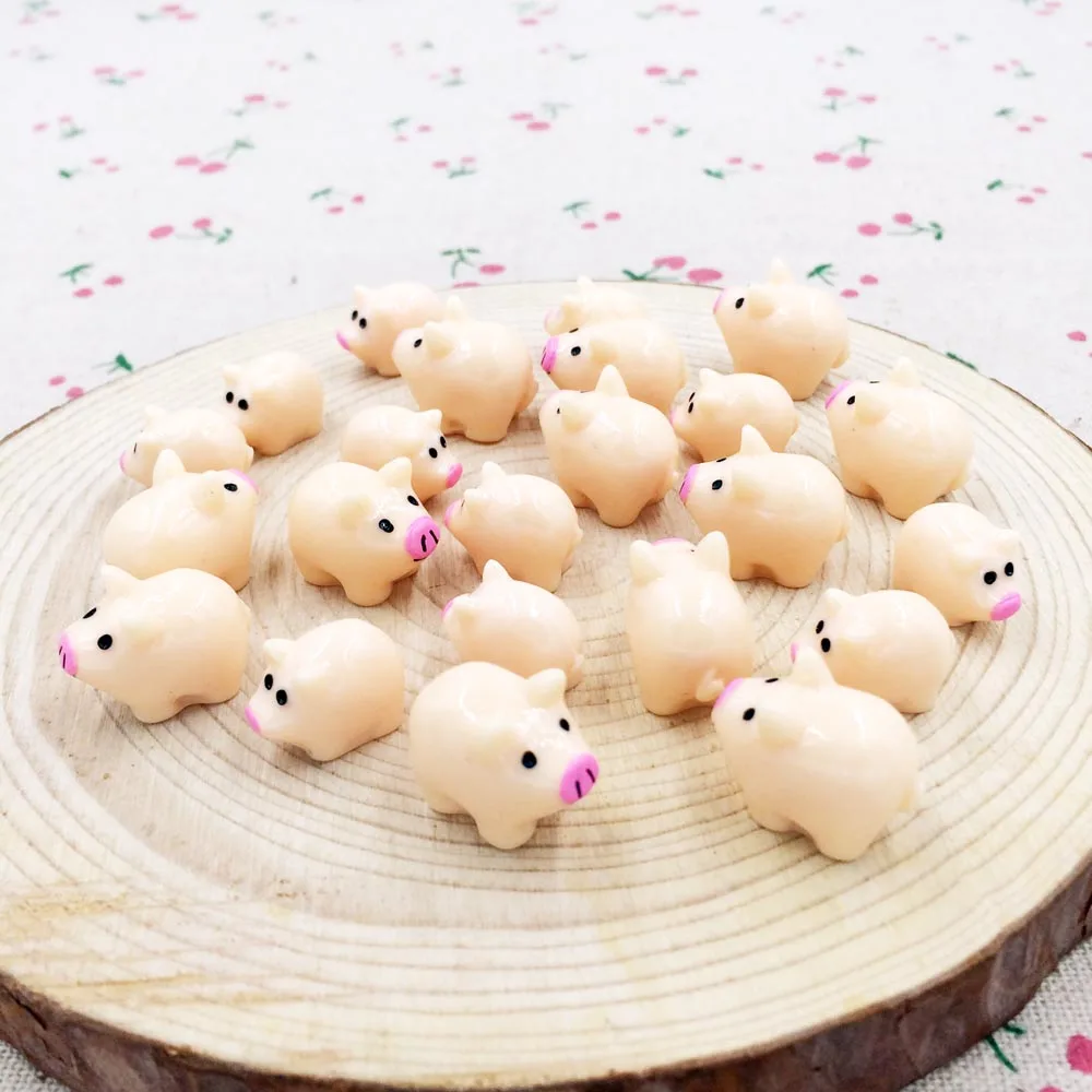 10 шт. Kawaii Мини Смола свинья Фея садовые миниатюры Террариум фигурки гном