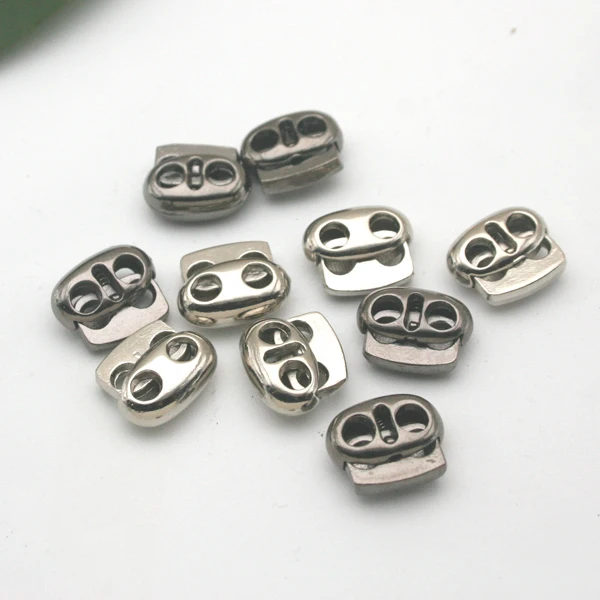 60 шт./лот маленькие овальные Стопперы из металлического сплава блокировка шнура