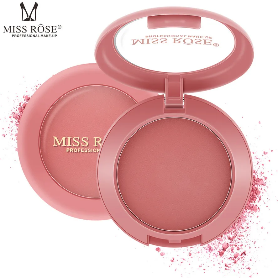 New Cosmetic Concealer Blusher MISS ROSE 1PC Makeup Contour Blush Red Smooth Dull Naturally Brighten 0327#30 | Красота и здоровье