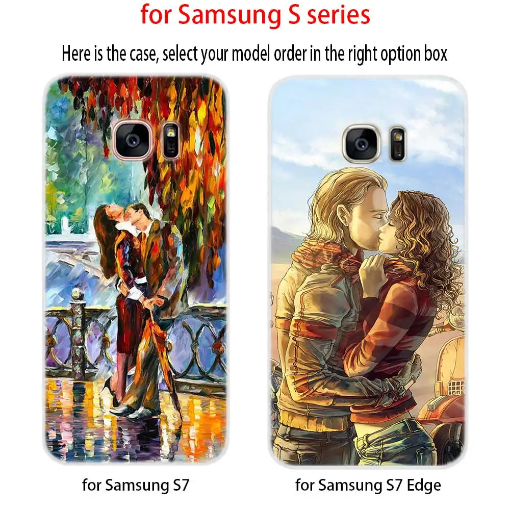 Мягкий силиконовый чехол для Samsung S20 S11 S10 S9 S8 Plus lite 11e 10e S7 S6 5G Kiss Art Paintint|Бамперы| |