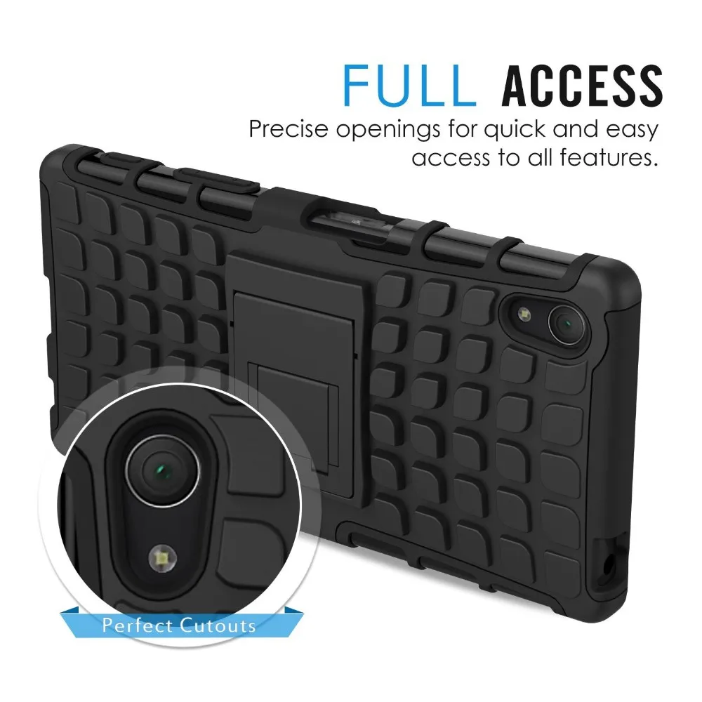 Для Sony Xperia Z3 Compact case 3 в 1 Броня Противоударный Защитная Back Case Cover Z4 Z5 Компактный
