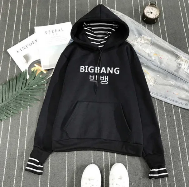 Модная одежда в стиле Kpop Харадзюку женские толстовки Bigbang GD G-Dragon свитера пуловеры