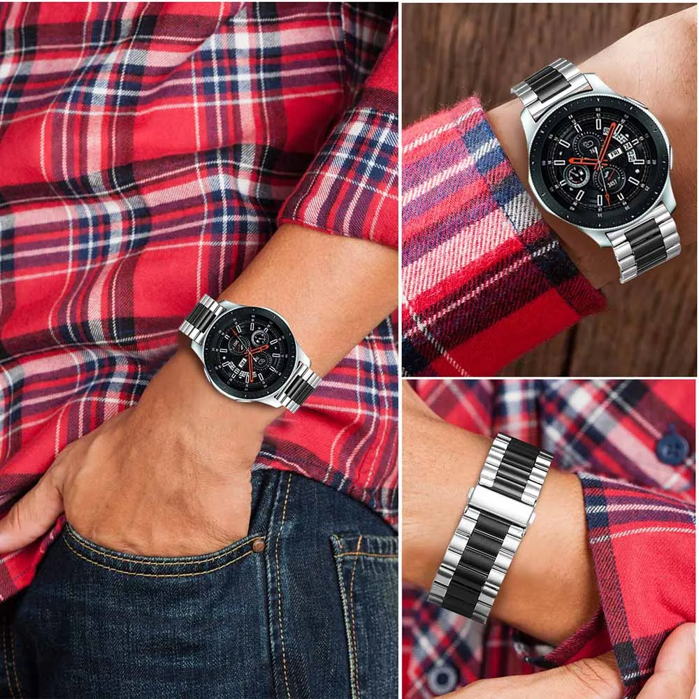 2 Упаковка нержавеющая сталь ремешок для часов 22 мм Samsung Galaxy Watch 46 Gear S3 Quick Release Band