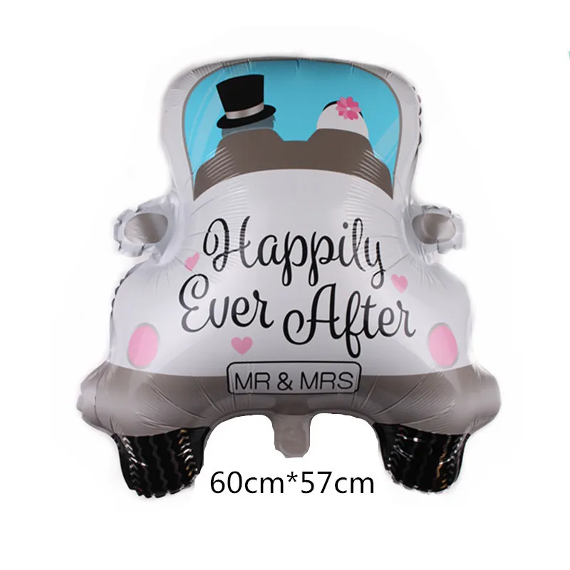 Модель свадебного автомобиля алюминиевые воздушные шары с пленкой украшение