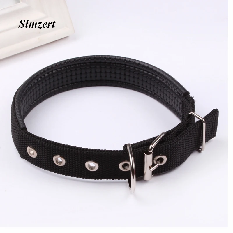 Simzert собачий ошейник для собаки жгут поводок собак из мягкой кожи на подкладке