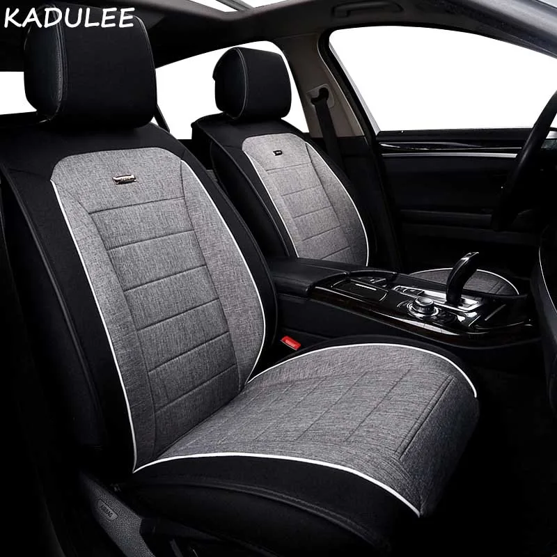 KADULEE льняная Автомобильная крышка сиденья для honda civic 2006-2011 cr-v accord 7 city FIT автомобильные аксессуары Чехлы для автокресла автостайлинг - Название цвета: brown