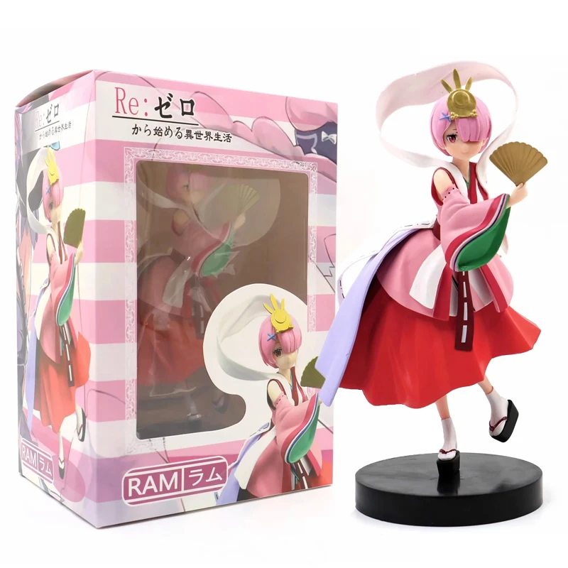9 &quotRe: жизнь в другом мире от Zero Аниме Ram Kaguyahime ver. В коробке 23 см ПВХ фигурка Модель