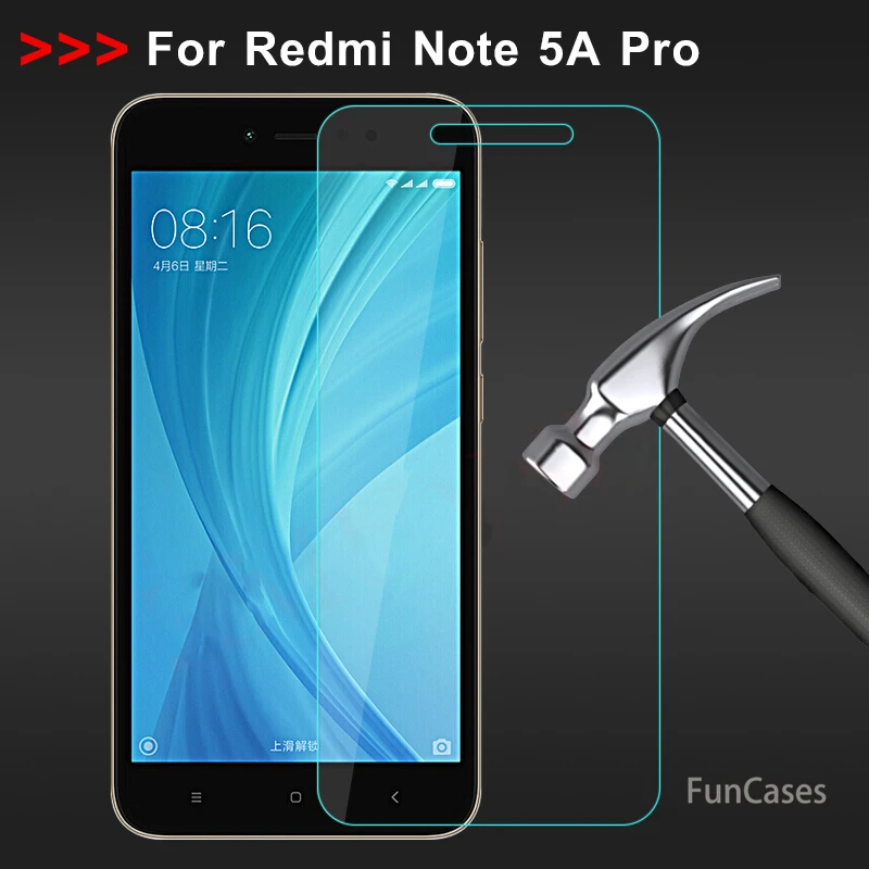 Закаленное стекло для Xiaomi Redmi Примечание 5A протектор экрана 9 H 2.5D Защитная пленка
